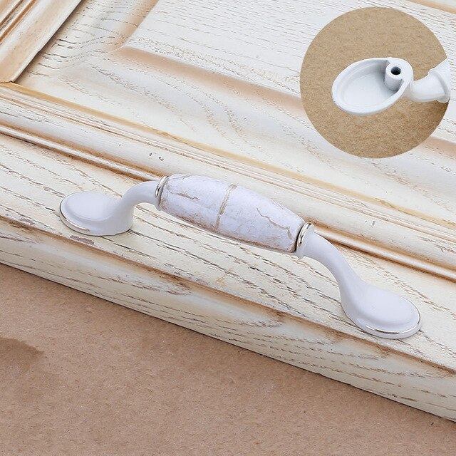 Colorful Ceramic flower Cabinet Knobs