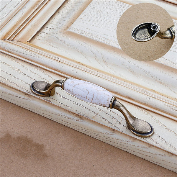 Colorful Ceramic flower Cabinet Knobs