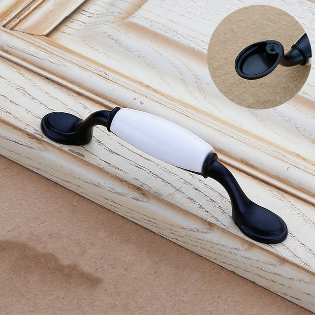 Colorful Ceramic flower Cabinet Knobs