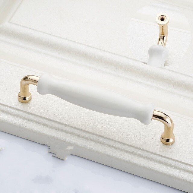 Colorful Ceramic flower Cabinet Knobs