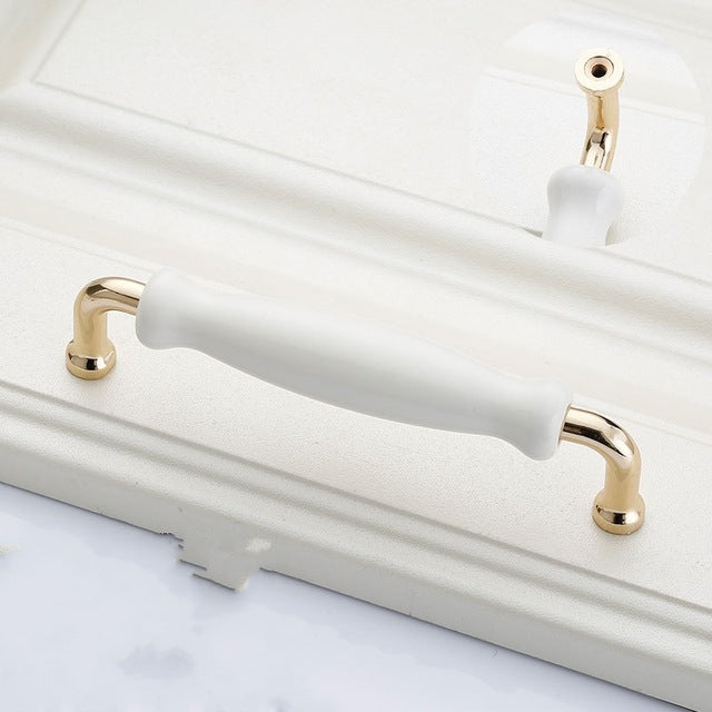 Colorful Ceramic flower Cabinet Knobs