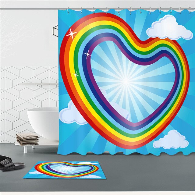 Waterfall Printed Shower Curtains